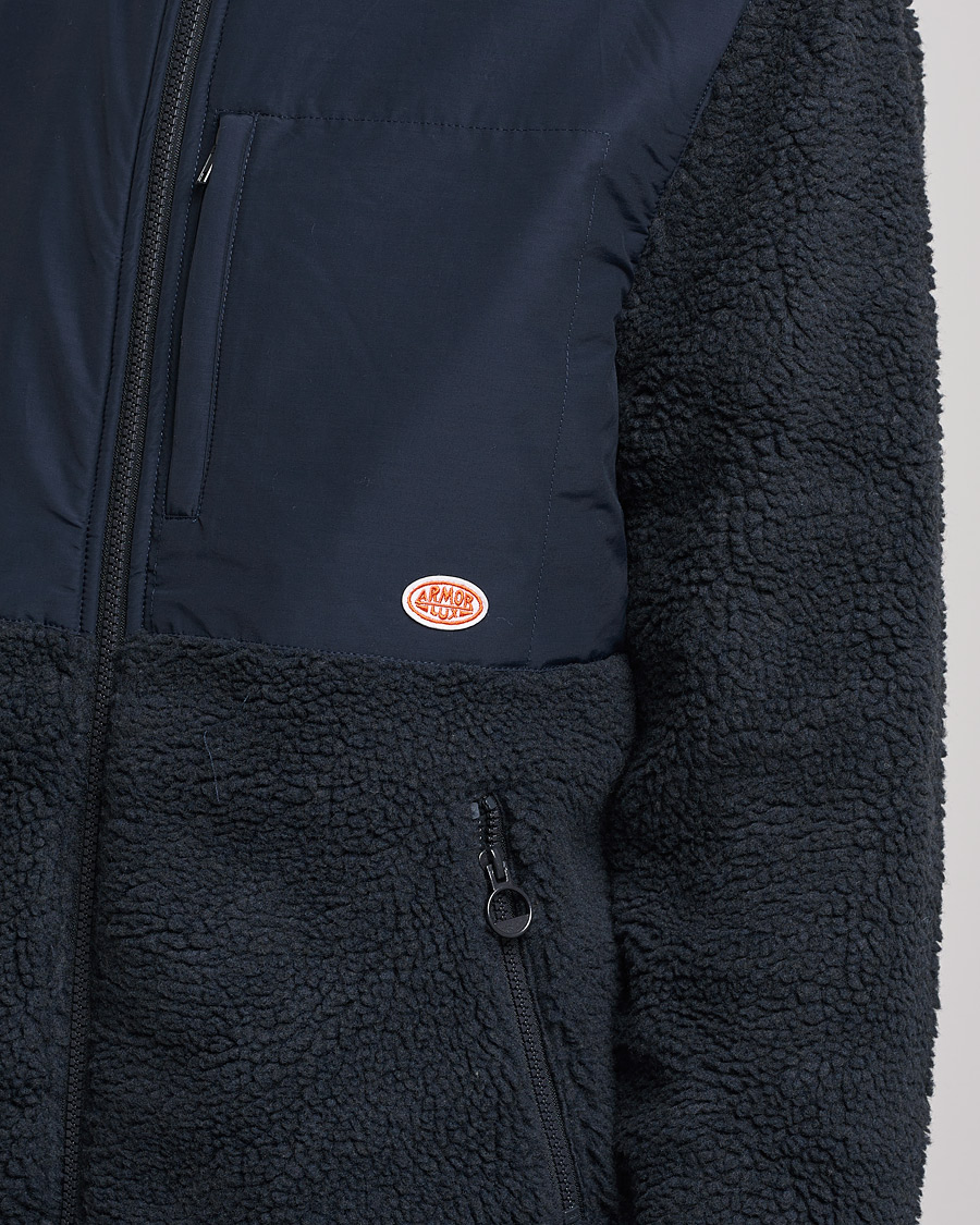 Hombres | Jerséis y prendas de punto | Armor-lux | Sherpa Fleece Jacket Navy