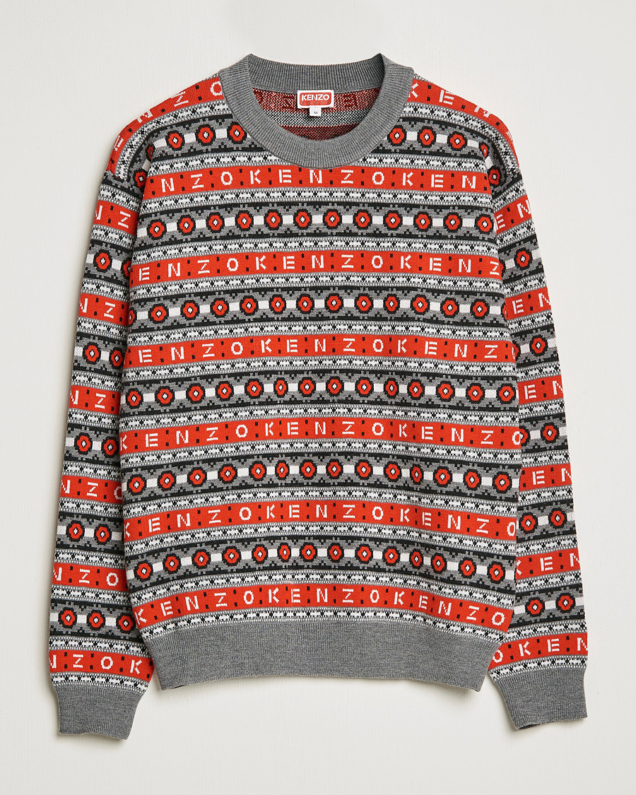 Hombres | Jerséis y prendas de punto | KENZO | Jacquard Jumper Medium Red
