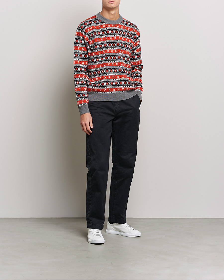 Hombres | Jerséis y prendas de punto | KENZO | Jacquard Jumper Medium Red