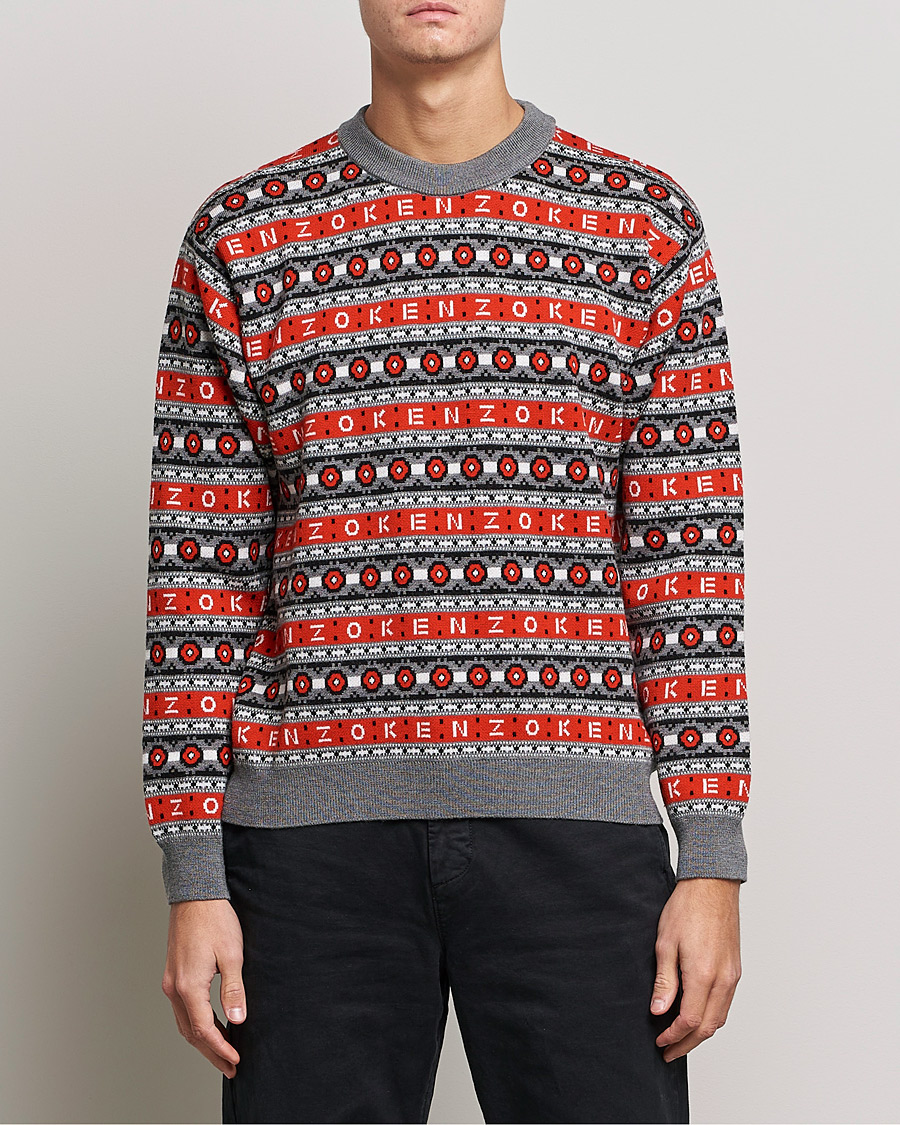 Hombres | Jerséis y prendas de punto | KENZO | Jacquard Jumper Medium Red