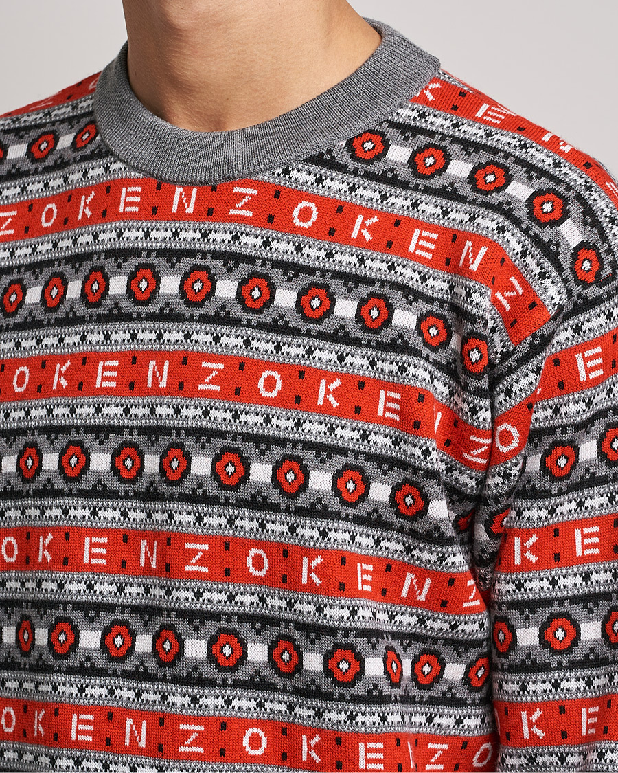 Hombres | Jerséis y prendas de punto | KENZO | Jacquard Jumper Medium Red
