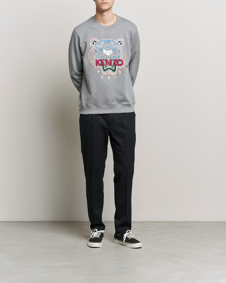 Hombres | Jerséis y prendas de punto | KENZO | Icon Tiger Sweatshirt Grey