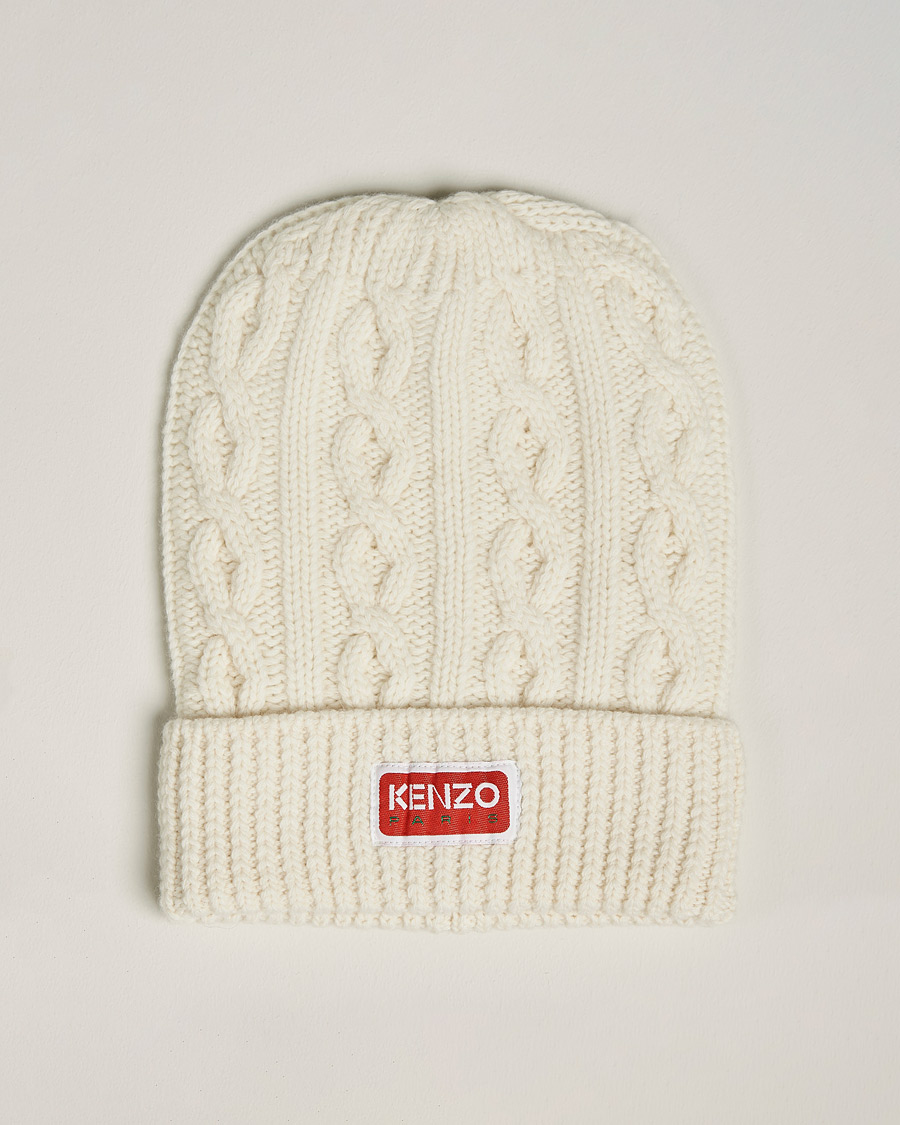 Hombres | KENZO Wool Beanie Off White | KENZO | Wool Beanie Off White