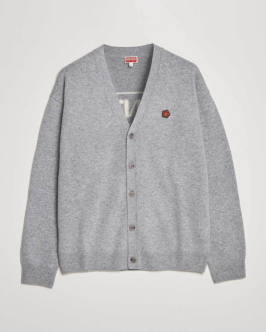 Hombres | Jerséis y prendas de punto | KENZO | Wool Cardigan Misty Grey