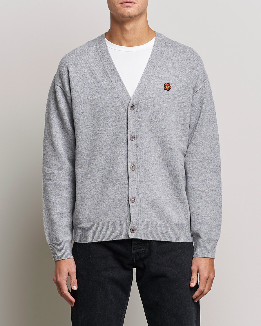 Hombres | Jerséis y prendas de punto | KENZO | Wool Cardigan Misty Grey