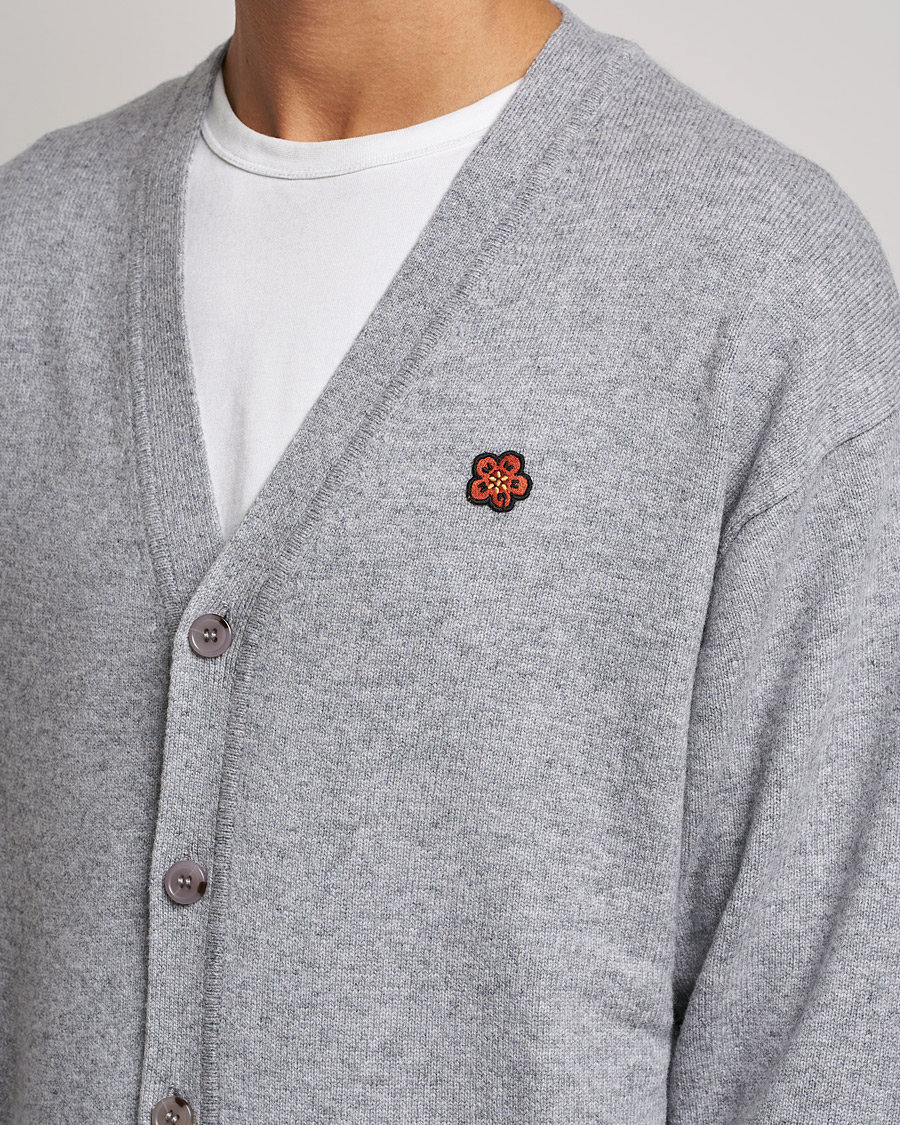 Hombres | Jerséis y prendas de punto | KENZO | Wool Cardigan Misty Grey