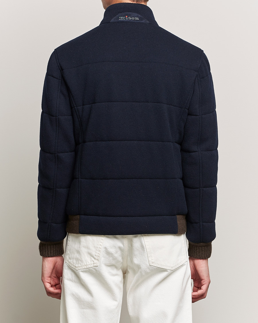 Hombres | Abrigos y chaquetas | Kiton | Pile Cashmere Down Jacket Navy