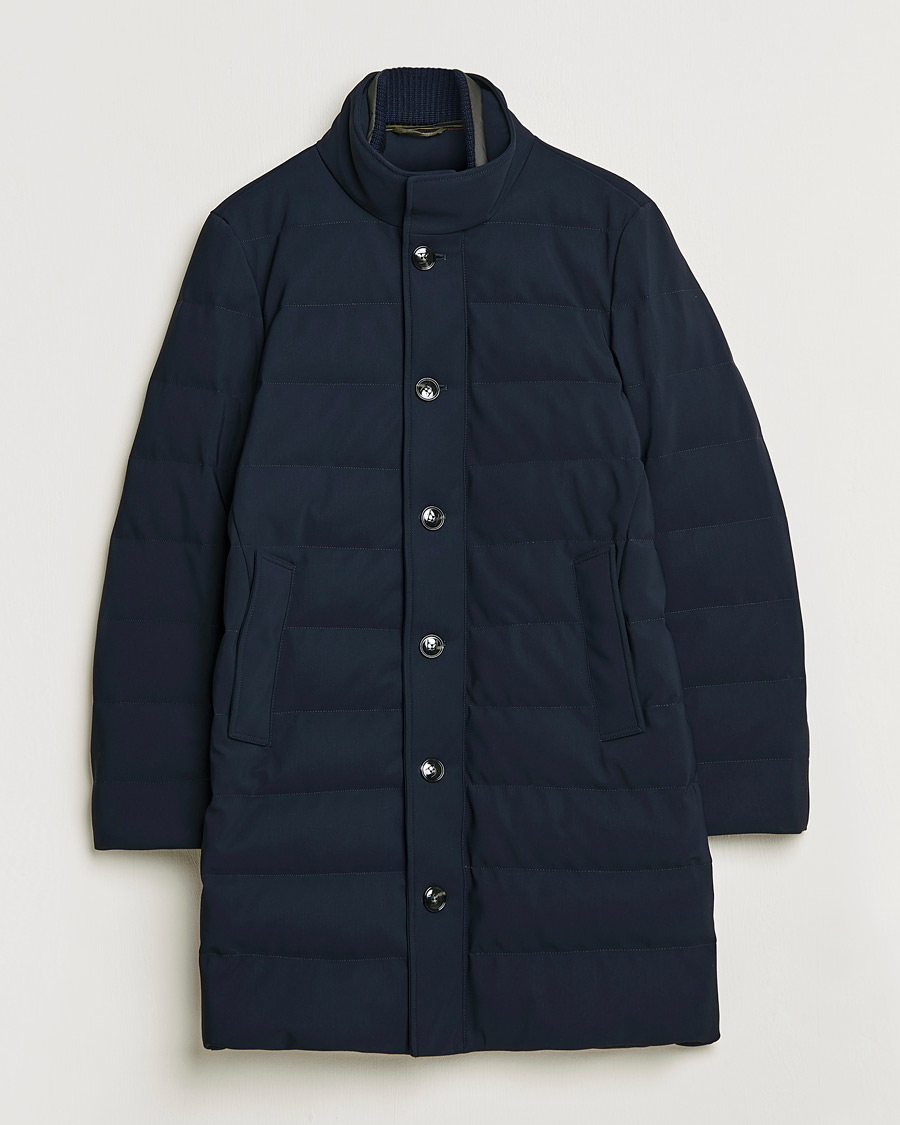Hombres | Abrigos y chaquetas | Kiton | Technical Down Coat Navy