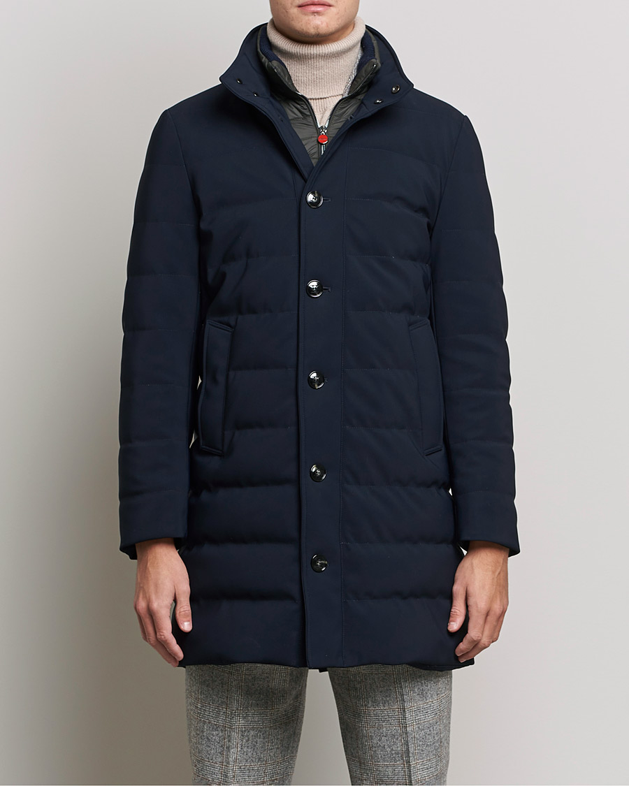 Hombres | Abrigos y chaquetas | Kiton | Technical Down Coat Navy
