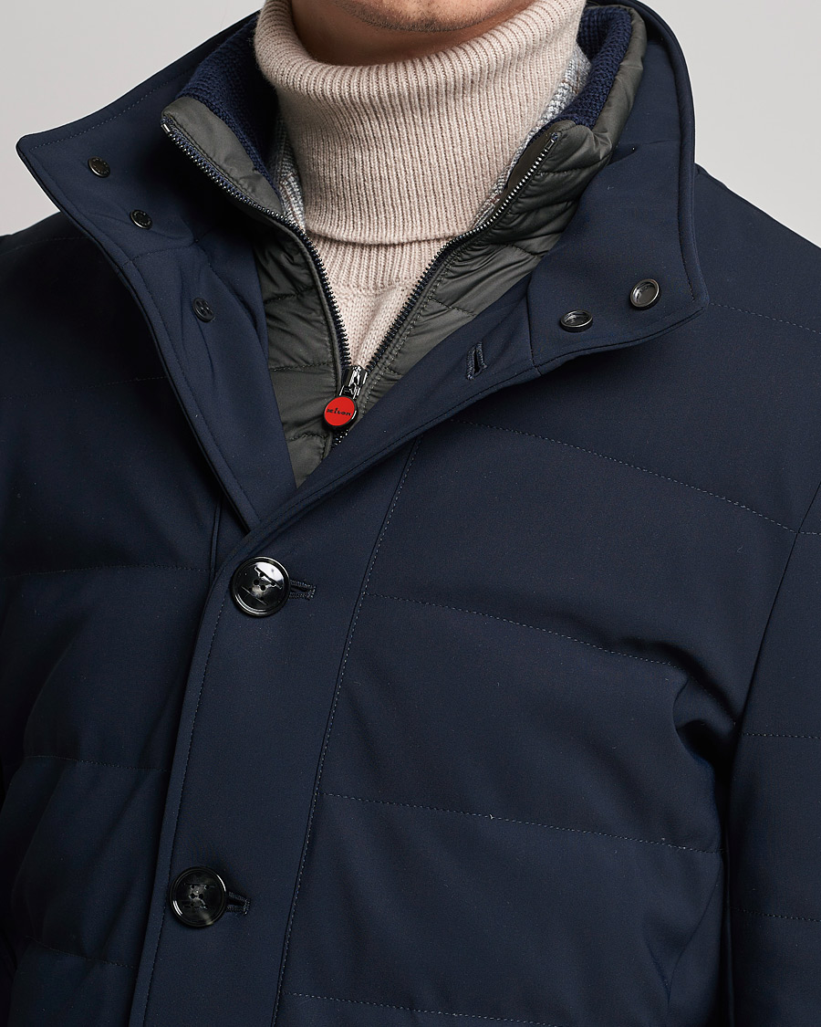 Hombres | Abrigos y chaquetas | Kiton | Technical Down Coat Navy