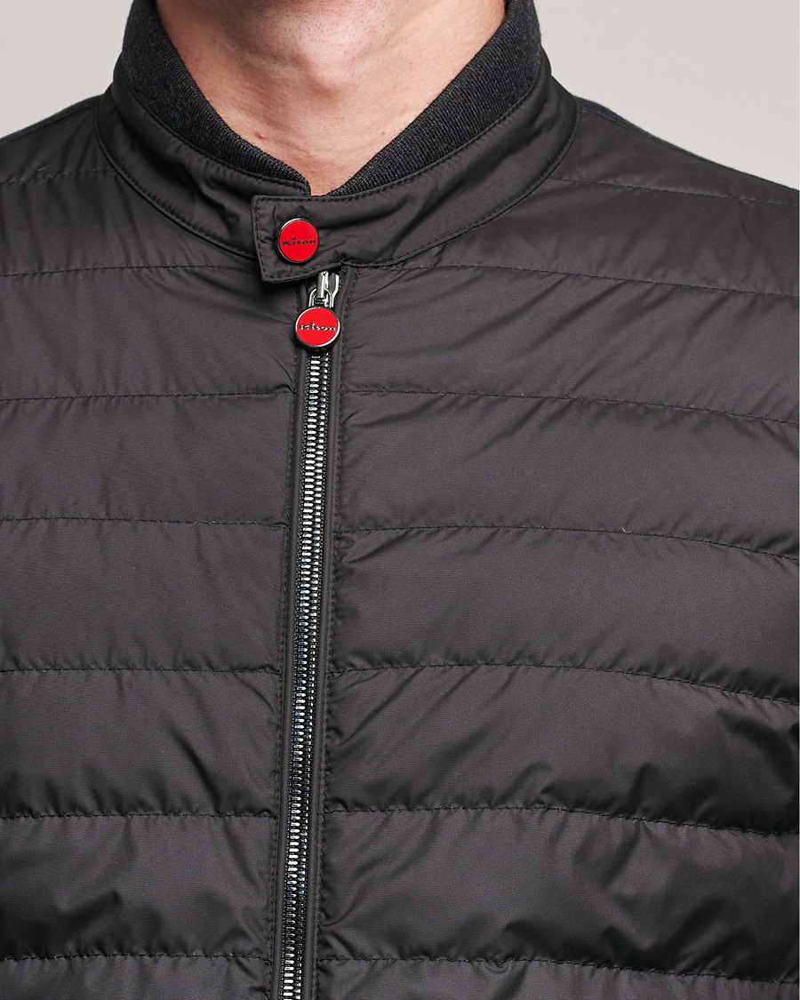 Hombres | Abrigos y chaquetas | Kiton | Cotton/Cashmere Hybrid Jacket Charcoal