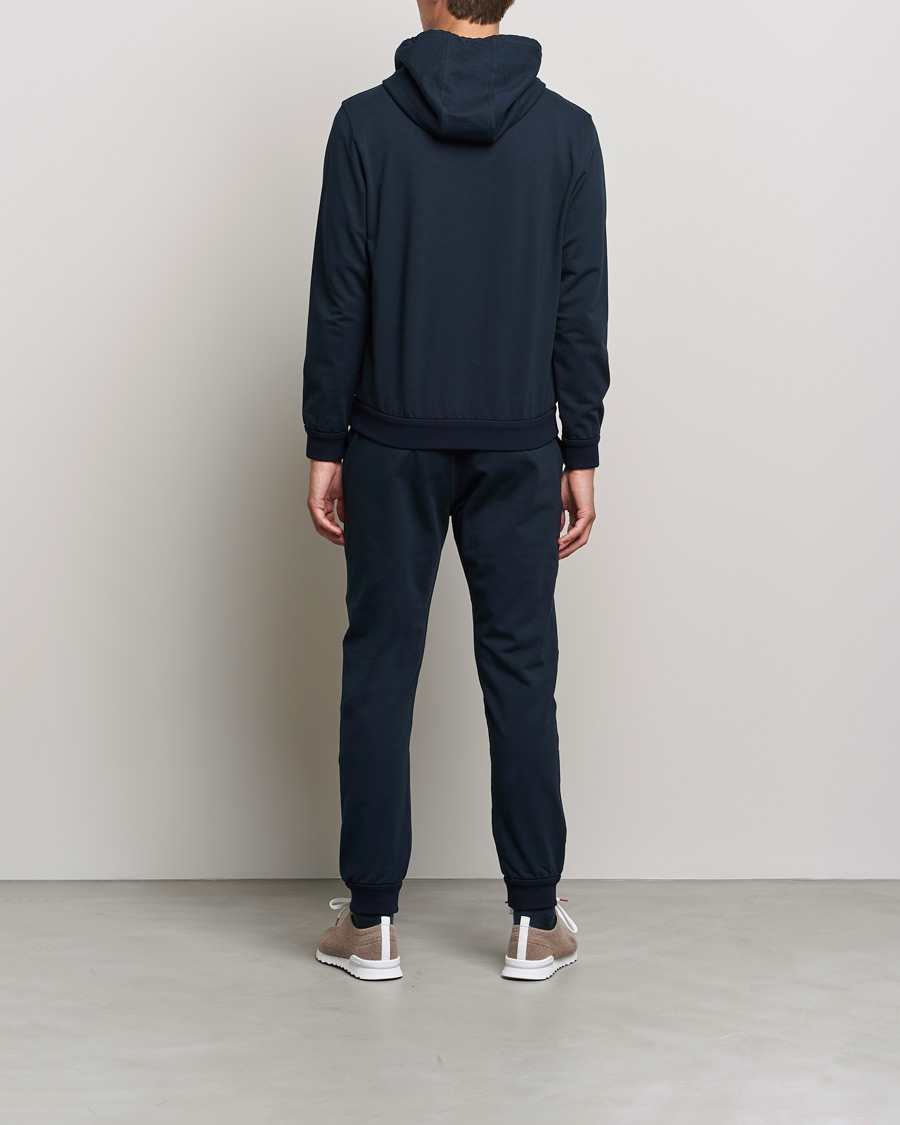 Hombres | Jerséis y prendas de punto | Kiton | Cotton Blend Track Suit Navy