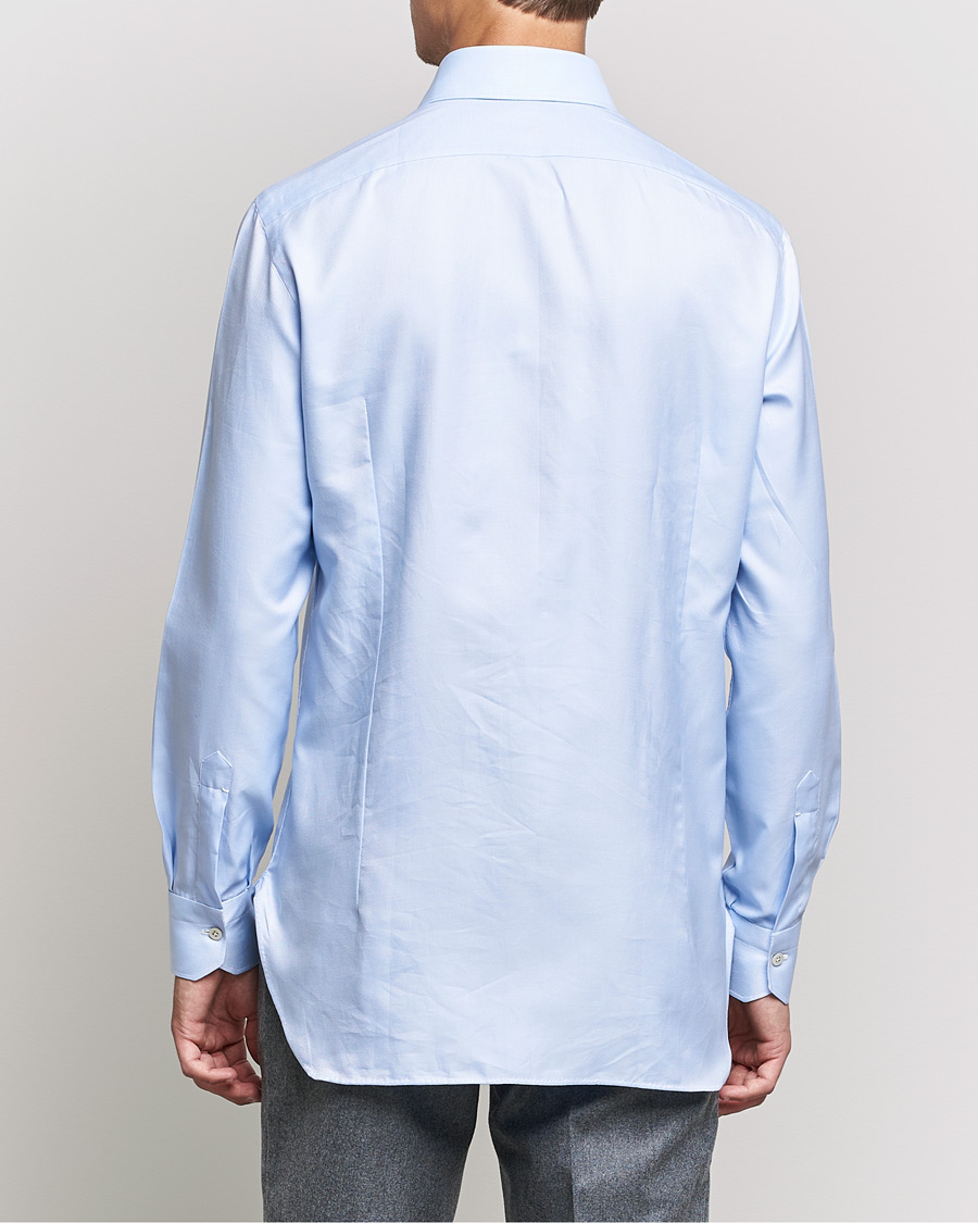 Hombres | Camisas | Kiton | Slim Fit Royal Oxford Shirt Light Blue