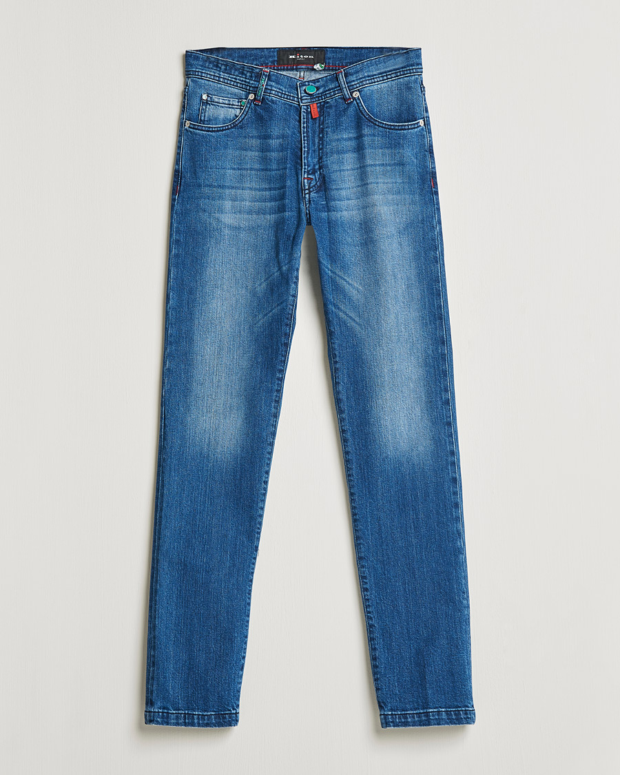Hombres | Vaqueros | Kiton | Slim Fit Stretch Jeans Medium Blue Wash