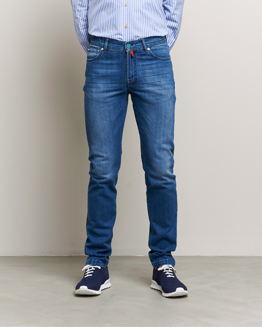 Hombres | Vaqueros | Kiton | Slim Fit Stretch Jeans Medium Blue Wash