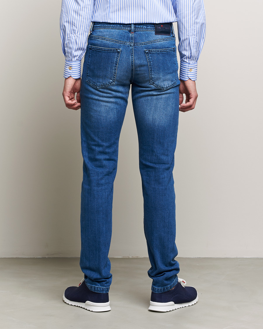 Hombres | Vaqueros | Kiton | Slim Fit Stretch Jeans Medium Blue Wash