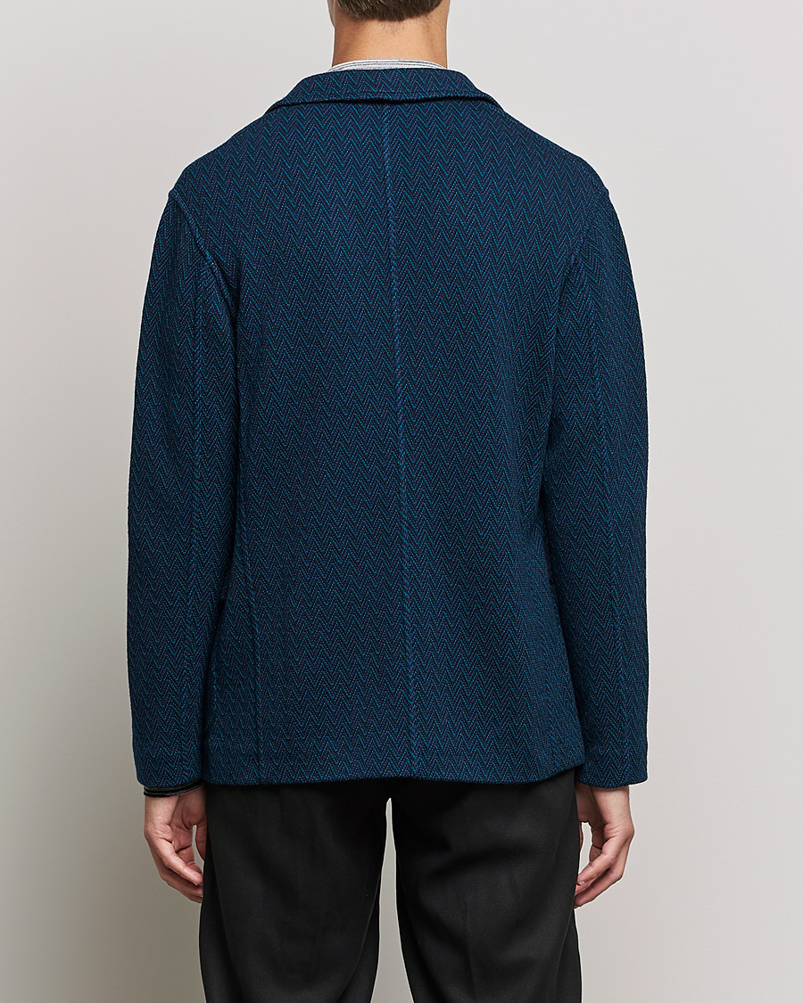 Hombres | Blazers | Missoni | Zig Zag Knitted Blazer Navy