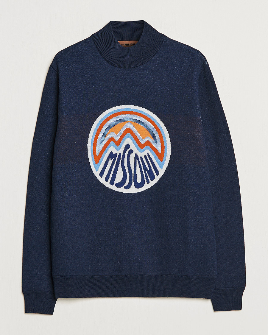 Hombres | Jerséis y prendas de punto | Missoni | Mountain Calling High Neck Navy