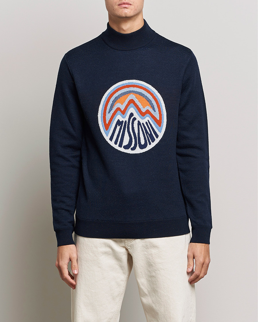 Hombres | Jerséis y prendas de punto | Missoni | Mountain Calling High Neck Navy