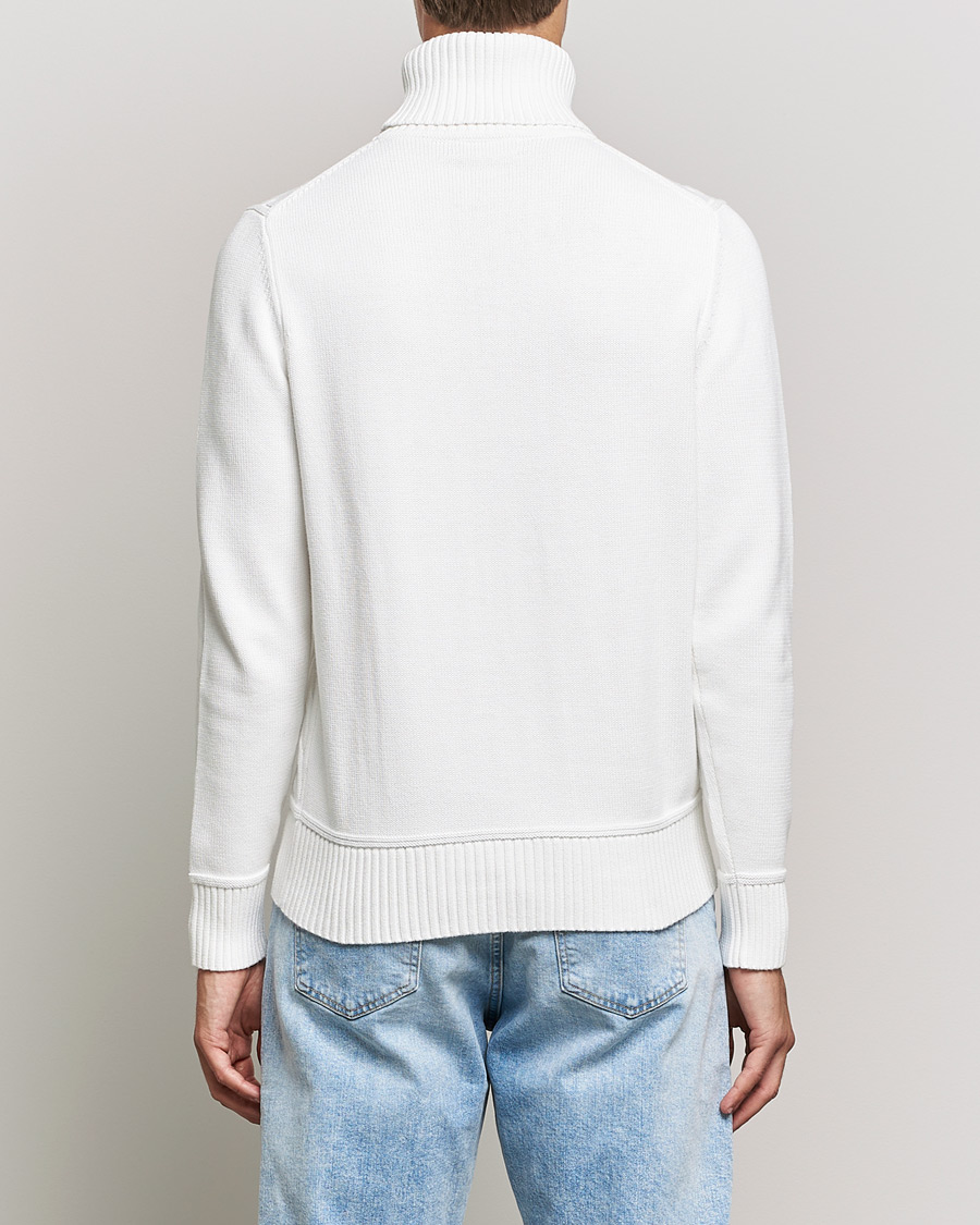 Hombres | Jerséis y prendas de punto | Morris | Edmond Cable Rollneck Off White