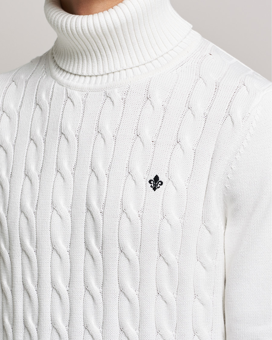 Hombres | Jerséis y prendas de punto | Morris | Edmond Cable Rollneck Off White