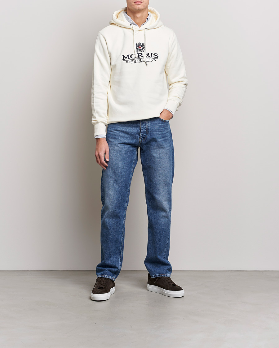 Hombres | Jerséis y prendas de punto | Morris | Trevor Logo Hoodie Off White