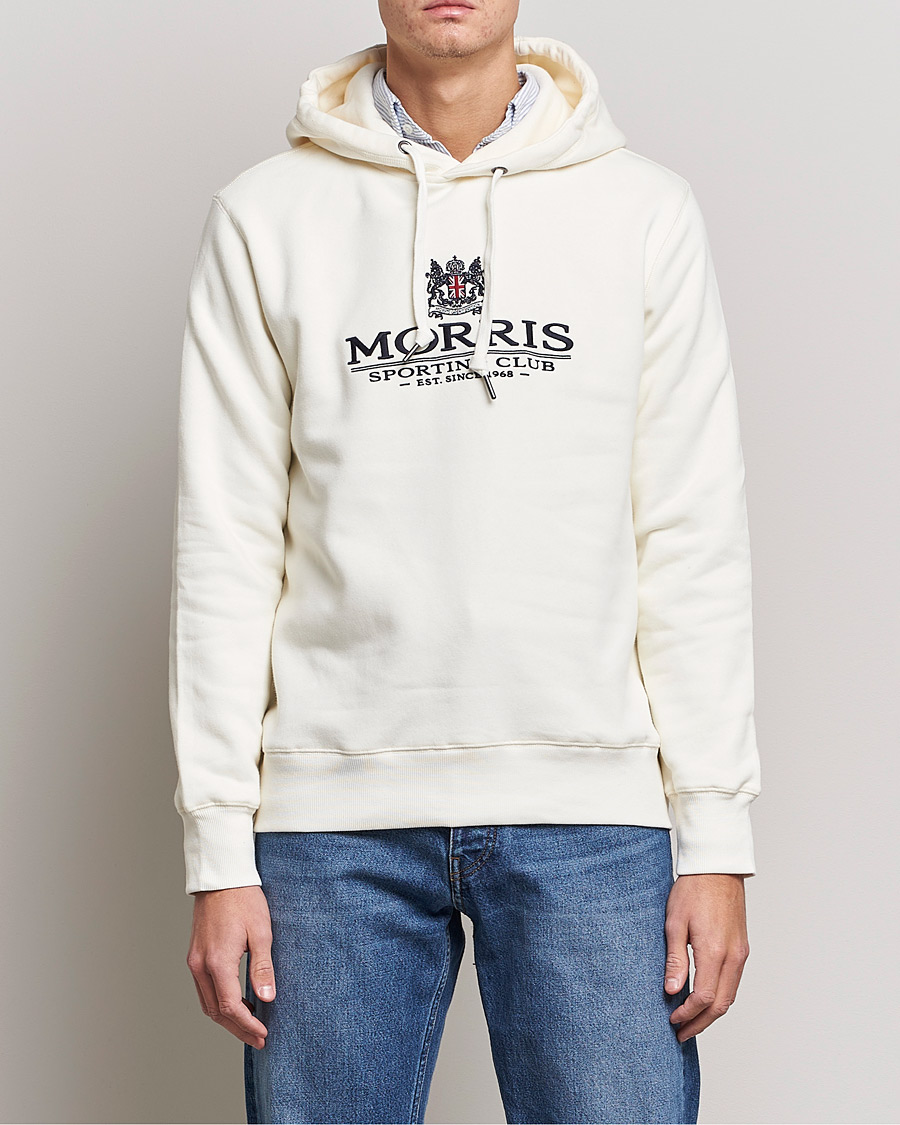Hombres | Jerséis y prendas de punto | Morris | Trevor Logo Hoodie Off White