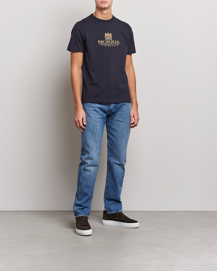 Hombres | Camisetas | Morris | Trevor Logo T-shirt Blue