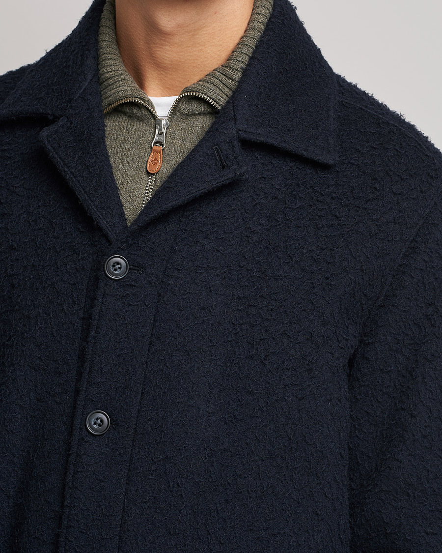 Hombres | Abrigos y chaquetas | Morris | Shaggy Shirt Jacket Navy