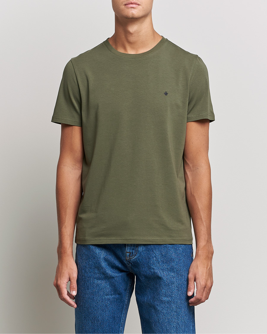 Hombres | Camisetas | Morris | James Crew Neck T-shirt Olive