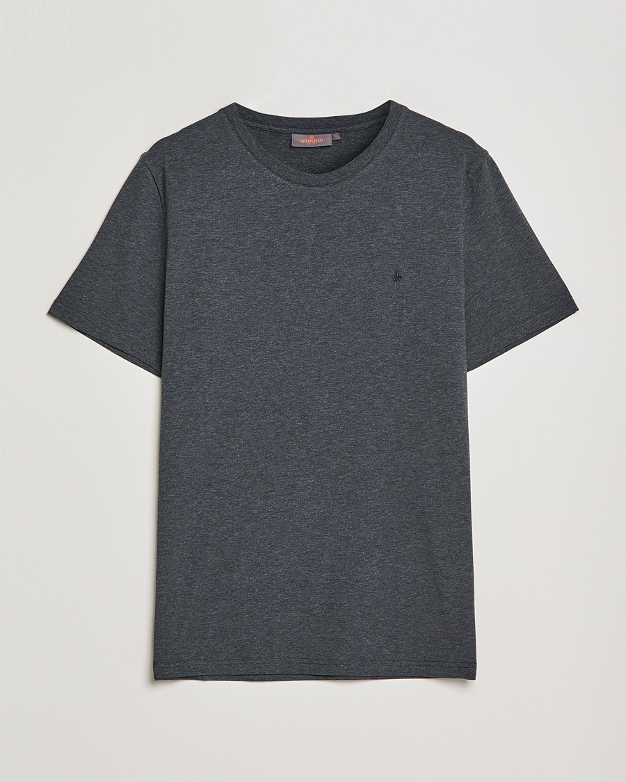 Hombres | Camisetas | Morris | James Crew Neck T-shirt Dark Grey