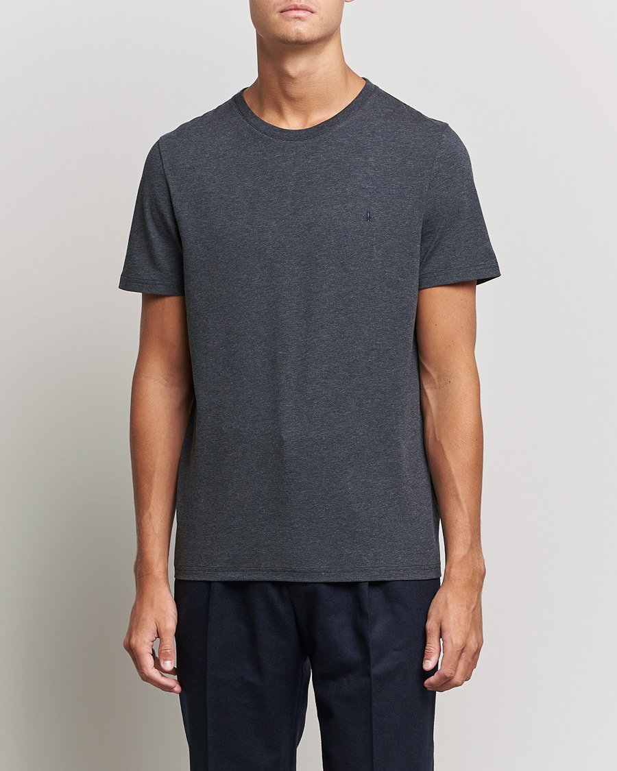 Hombres | Camisetas | Morris | James Crew Neck T-shirt Dark Grey