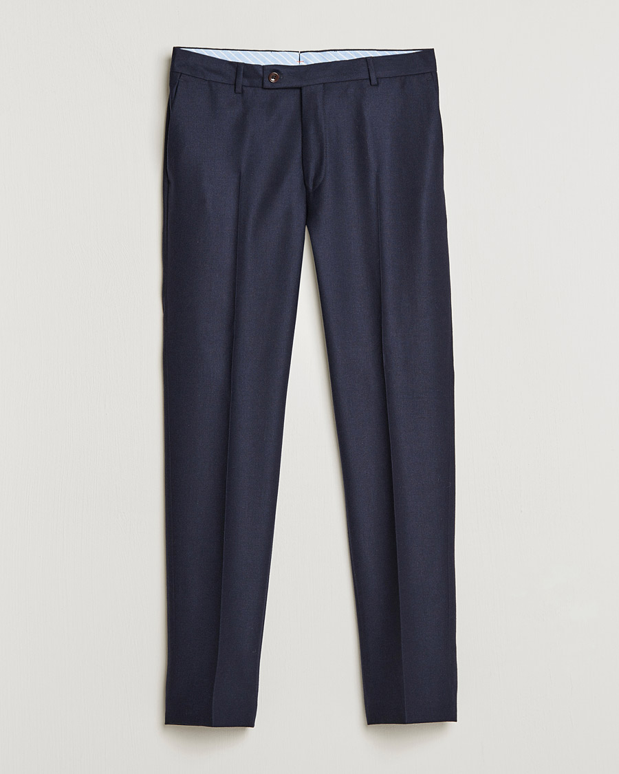 Hombres | Pantalones | Morris | Bobby Flannel Trousers Navy