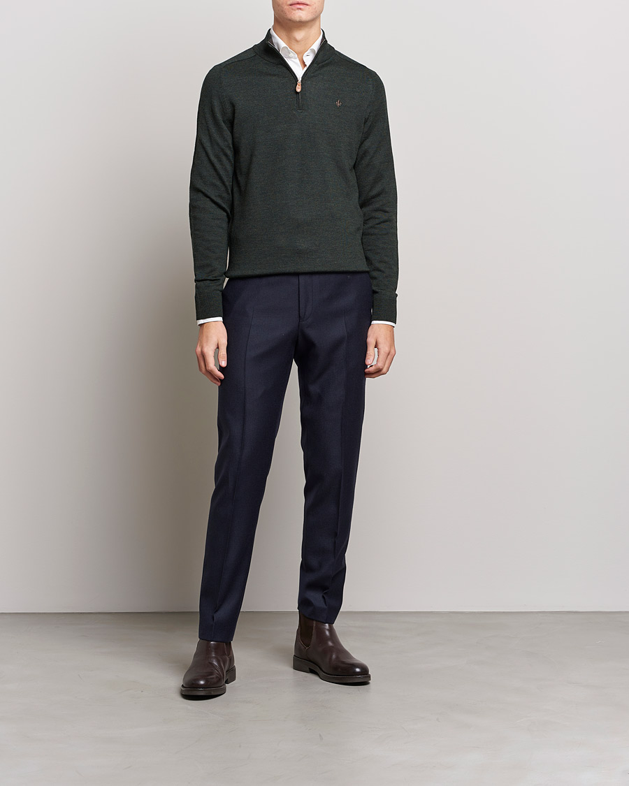 Hombres | Pantalones | Morris | Bobby Flannel Trousers Navy