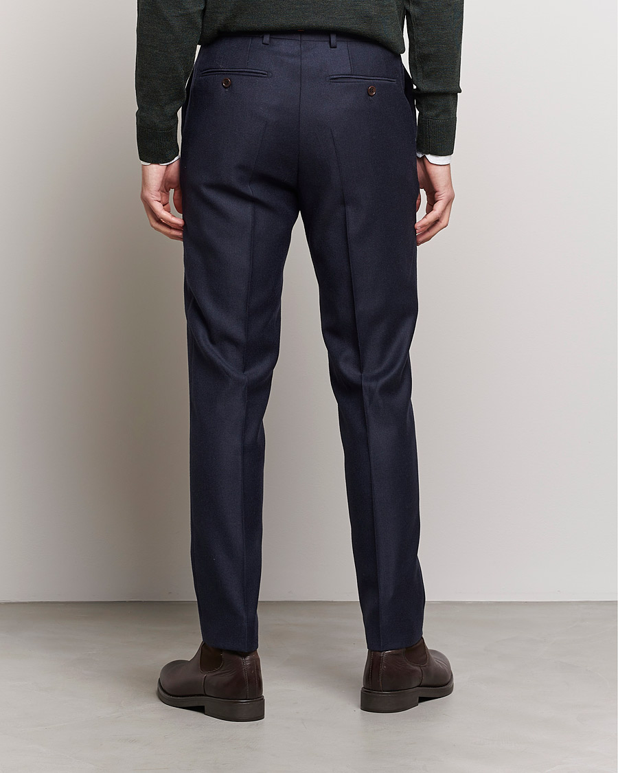Hombres | Pantalones | Morris | Bobby Flannel Trousers Navy