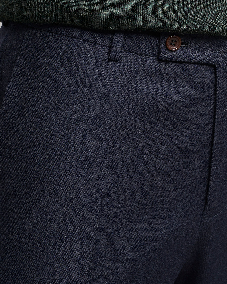 Hombres | Pantalones | Morris | Bobby Flannel Trousers Navy