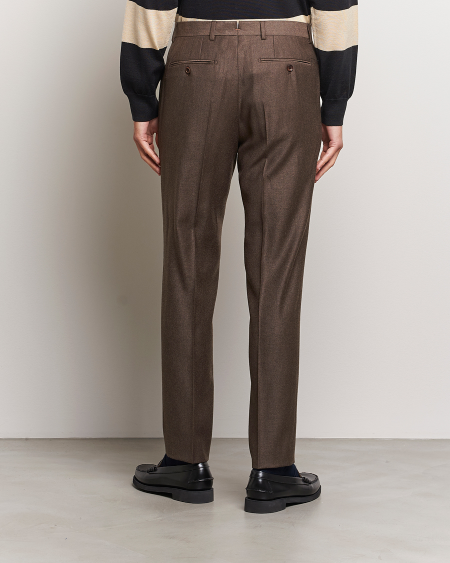 Hombres | Pantalones | Morris | Bobby Flannel Trousers Brown