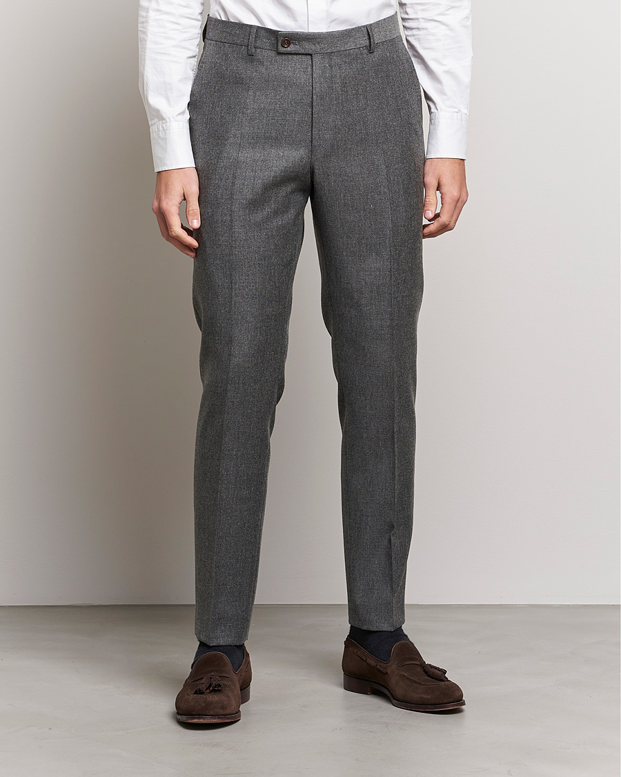 Hombres | Pantalones | Morris | Bobby Flannel Trousers Grey