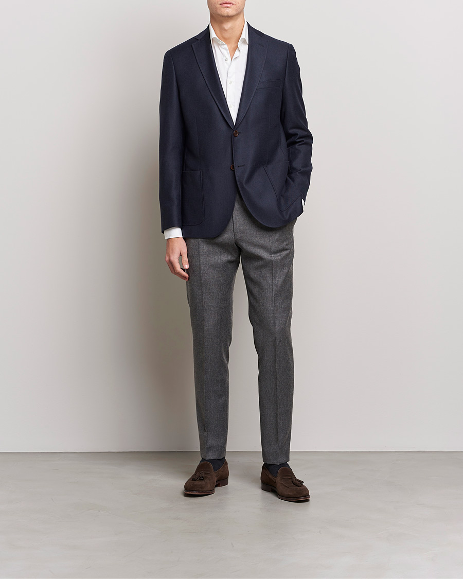 Hombres | Blazers | Morris | Archie Flannel Blazer Navy