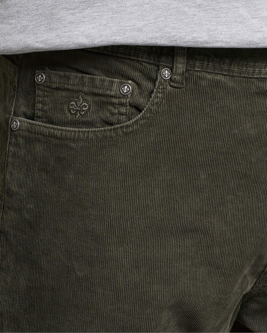Hombres | Pantalones | Morris | James Corduroy 5-Pocket Pants Olive