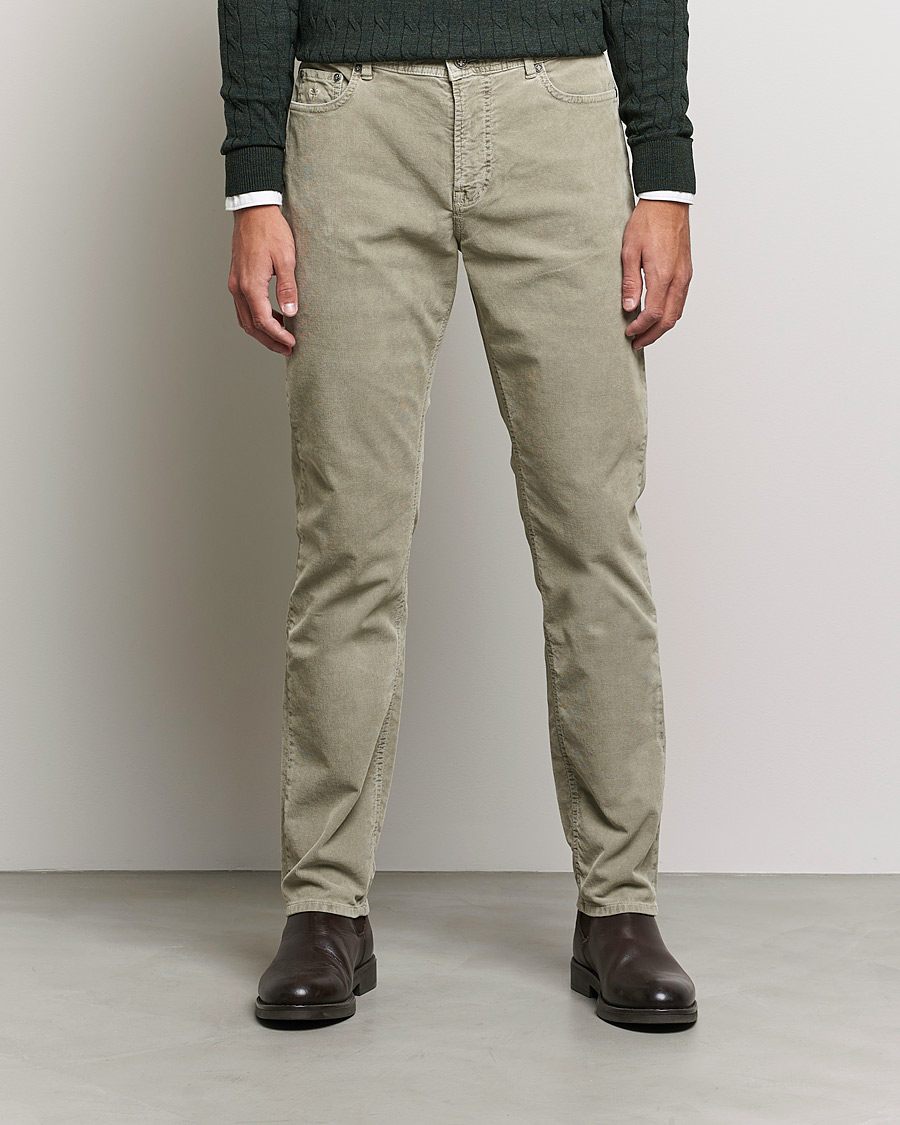 Hombres | Pantalones | Morris | James Corduroy 5-Pocket Pants Khaki Grey