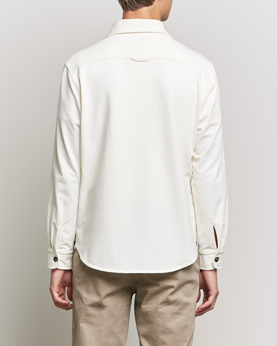 Hombres | Camisas | Morris | Cotton Jersey Overshirt Off White