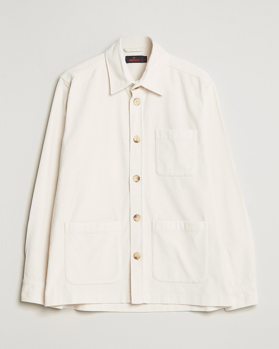 Hombres | Camisas | Morris | Heaton Corduroy Shirt Jacket Off White
