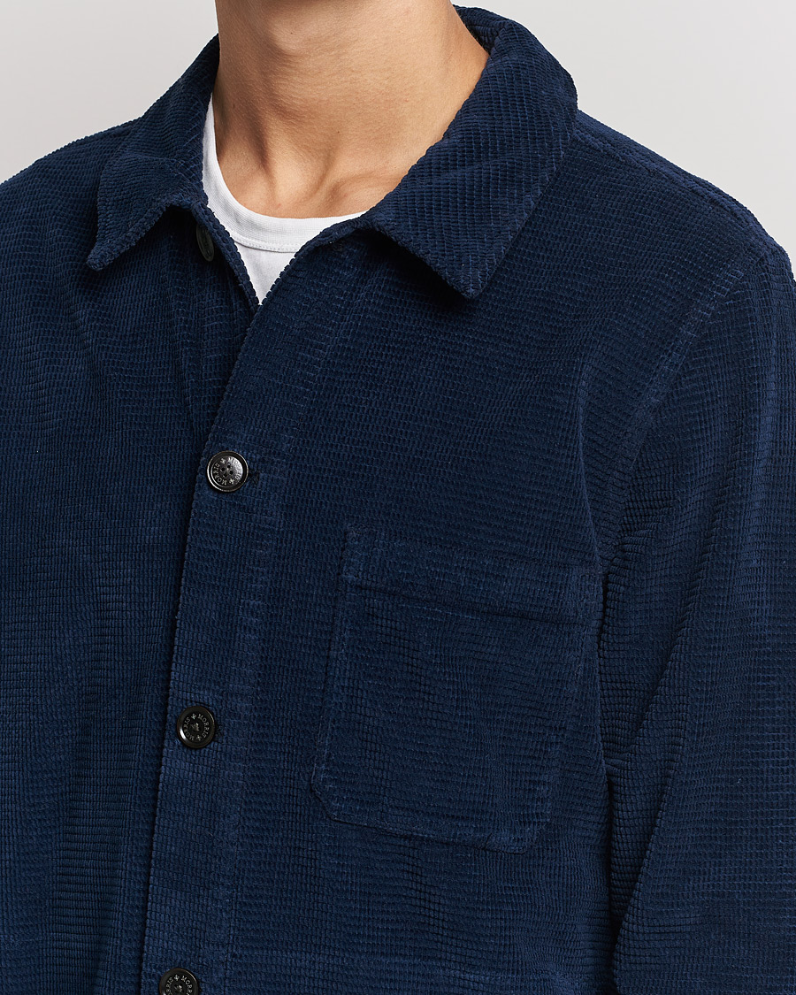 Hombres | Camisas | Morris | Criss Cuts Corduroy Shirt Jacket Blue