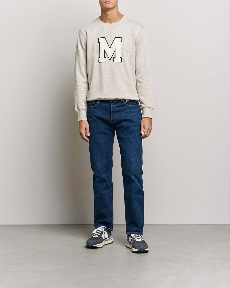 Hombres | Jerséis y prendas de punto | Morris | Leoni Logo Sweatshirt Khaki