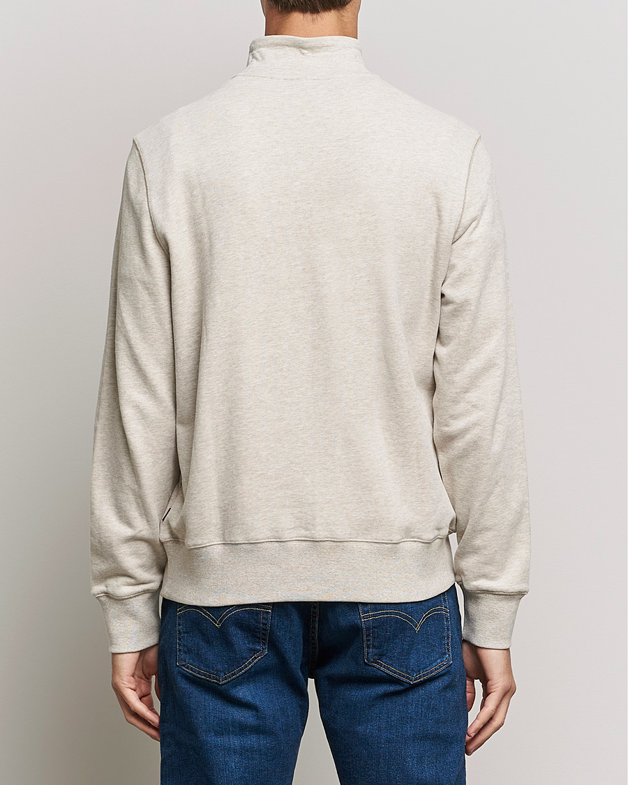 Hombres | Jerséis y prendas de punto | Morris | Dante Half Zip Sweatshirt Khaki