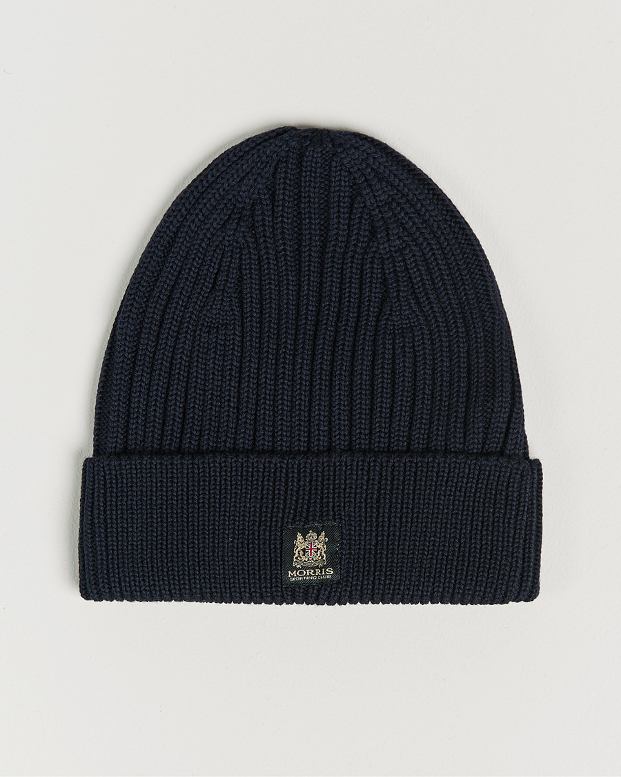 Hombres | Morris Travor Merino Beanie Navy | Morris | Travor Merino Beanie Navy