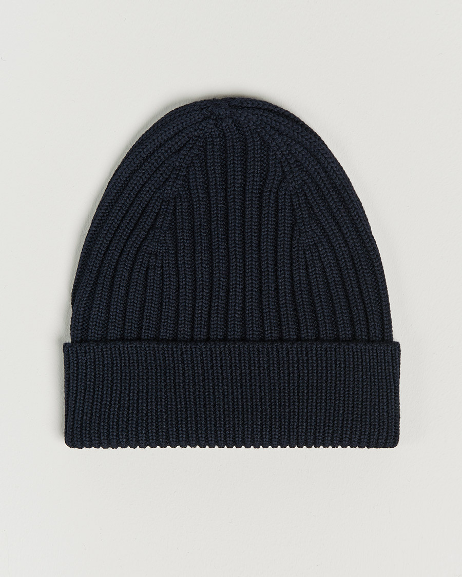 Hombres | Morris Travor Merino Beanie Navy | Morris | Travor Merino Beanie Navy