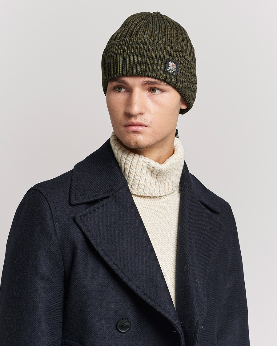 Hombres | Morris Travor Merino Beanie Olive | Morris | Travor Merino Beanie Olive