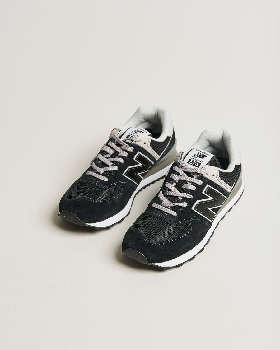 Hombres | Zapatos de ante | New Balance | 574 Sneakers Black